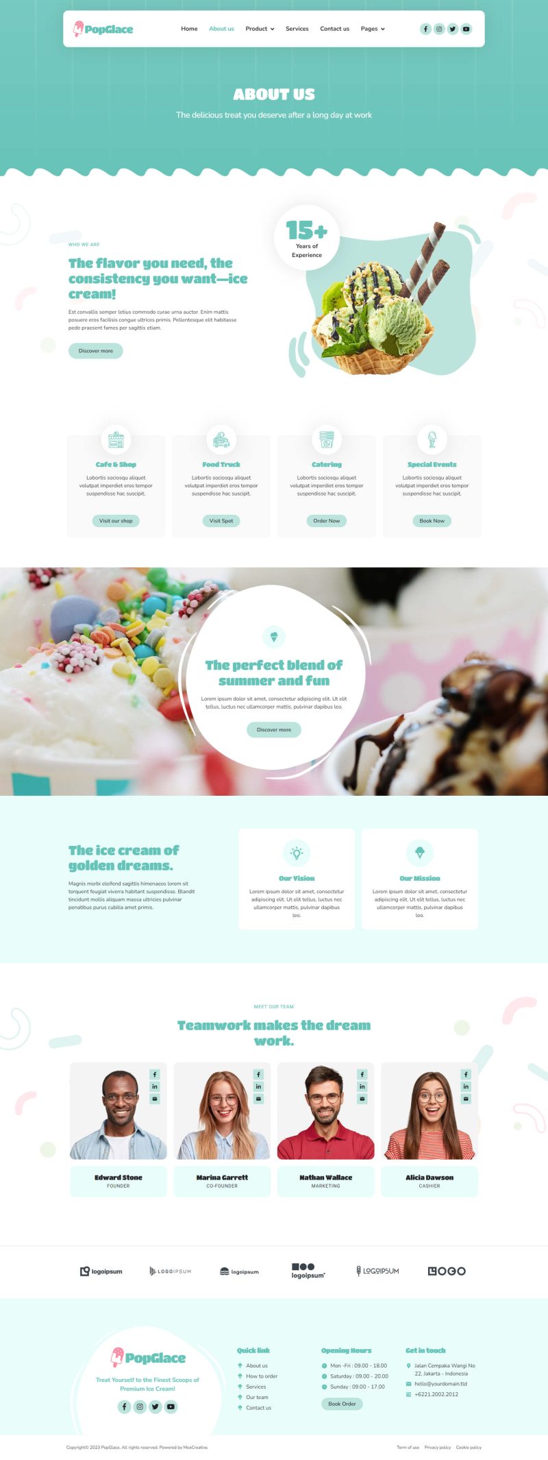 About us page preview